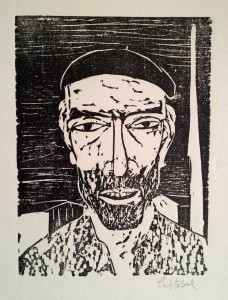 Xilografía de Cristóbal Aguilar. 1962