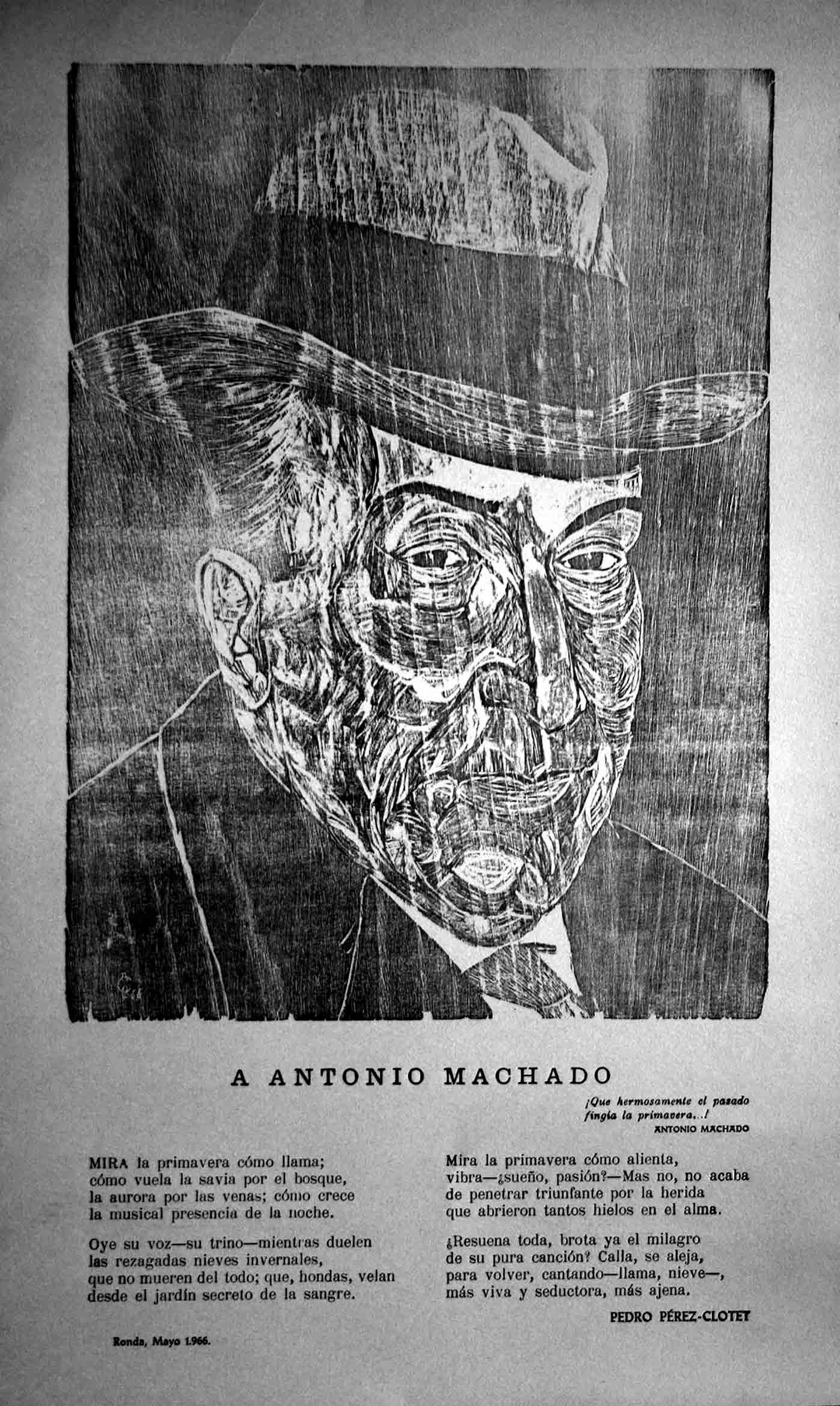 Cristóbal xilografía Machado